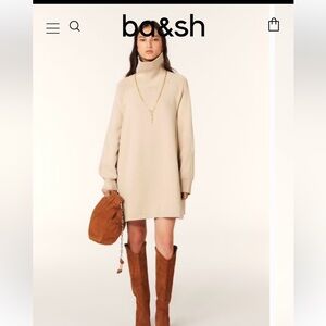 ba&sh 
Medee Dress in Beige Chine
Size 1 - Small
NWT